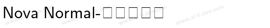 Nova Normal字体转换